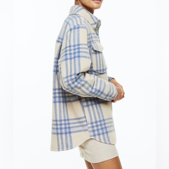 Beige check Shacket - Picture 5 of 15